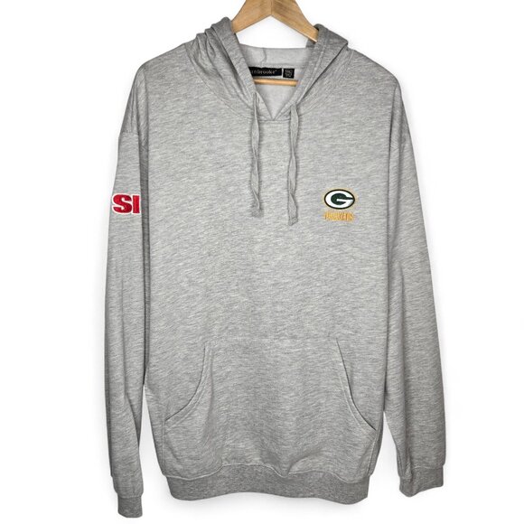Green Bay Packers SI Logo Pullover Hoodie Men's Soft Wisconsin Football NFL XXL - Picture 1 of 7